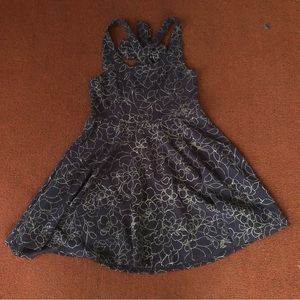 Trixxi floral bow back tank mini dress XL